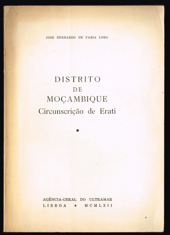 DISTRITO DE MO�AMBIQUE - Circunscri��o de Erati